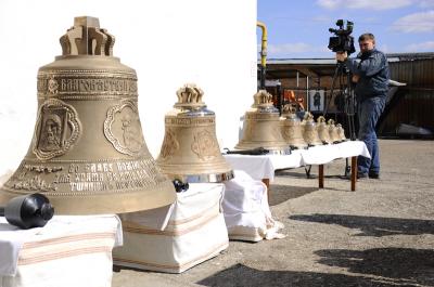 Освящены колокола Екатерининского храма Рязани