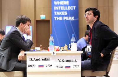 Дмитрию Андрейкину на Кубке мира предстоит сыграть тай-брейк с Владимиром Крамником