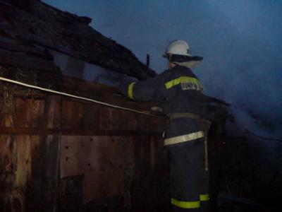 На пожаре в Милославском пострадал человек