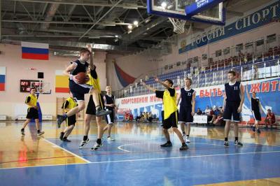 Рыбновские школьники сыграли в баскетбол на первенстве района