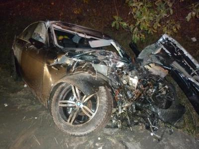 Из-за ошибки водителя BMW «Газель» разорвало на части, а МАЗ сгорел близ Путятино