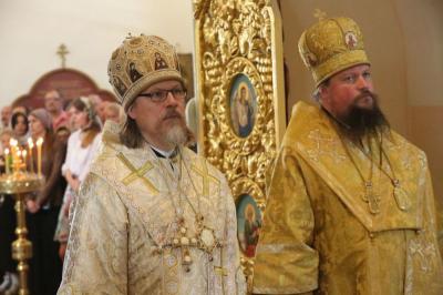 Владыка Марк совершил праздничную литургию в Солотчинском монастыре