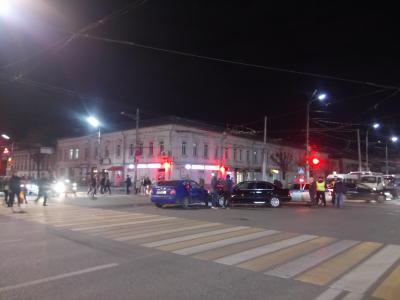 В центре Рязани из-за аварии образовалась пробка