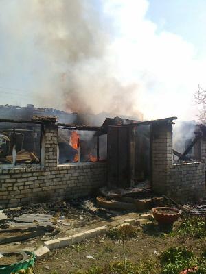 В Спасском районе сгорел жилой дом 