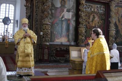 Владыка Павел отслужил в Успенском кафедральном соборе Рязани