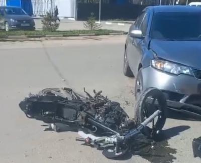 В Сасово пострадал 17-летний байкер, столкнувшийся с иномаркой