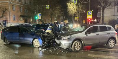 В Горроще Рязани столкнулись Nissan и Skoda, пострадали взрослый и три ребёнка