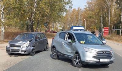 В Спас-Клепиках при столкновении двух иномарок пострадала женщина