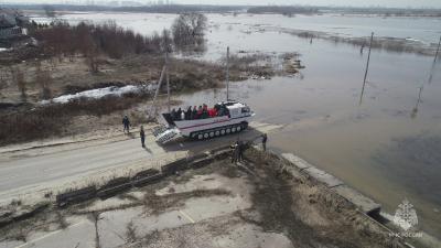 В районе Рязани река Ока поднялась до уровня 4,94 метра