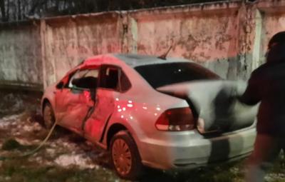 В Сапожковском районе Kia Rio улетела в кювет, пострадали три человека