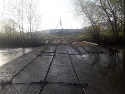 В Спасском районе «всплыл» низководный мост