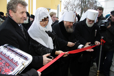 Григорий Ивлиев на открытии в Рязани древлехранилища