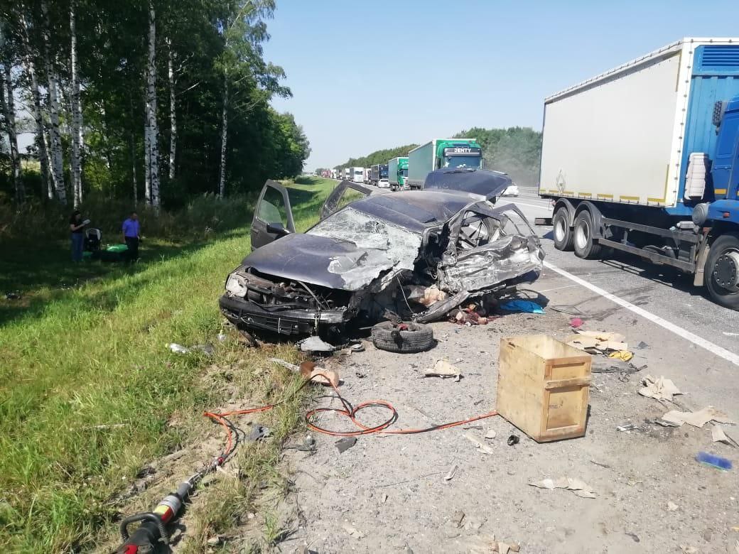 Один человек погиб, трое пострадали в ДТП на трассе М5 в Рязанской области