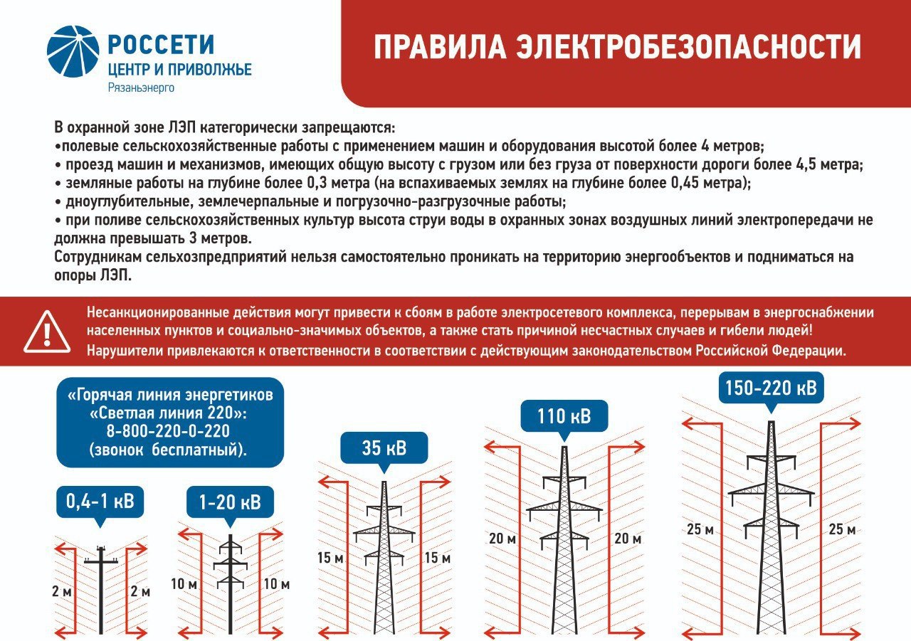 Рязаньэнерго» призывает соблюдать правила электробезопасности во время  проведения погрузочно-разгрузочных работ