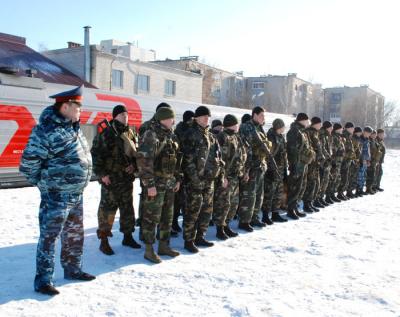 Сводный отряд из Рязанской области отбыл в командировку в Грозный