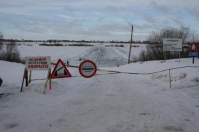 Из-за оттепели в Рязанском регионе закрыли две ледовые переправы