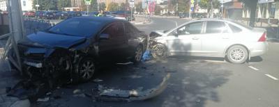 В жёстком ДТП в центре Рязани пострадали ребёнок и взрослый