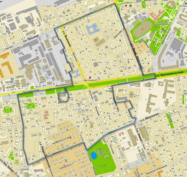 Опубликован проект застройки в районе улиц Высоковольтной, Весенней, Шевченко в Рязани