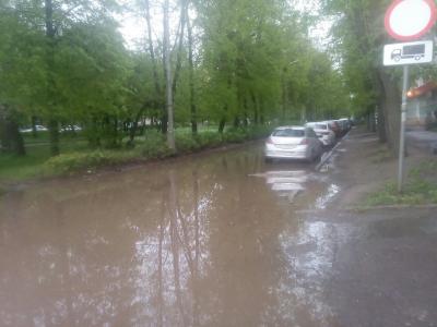 Несколько улиц посёлка Приокский в Рязани залило водой