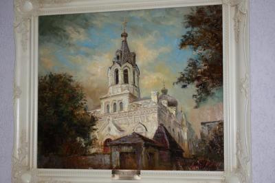 В Рязани открылась выставка живописи «Православные храмы мира»