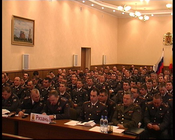 Рязанские милиционеры встретились с министром внутренних дел РФ в режиме реального времени