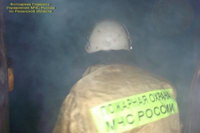 На пожаре в Клепиковском районе Рязанской области пострадал человек