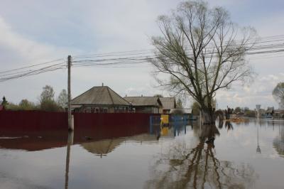 Весенняя вода покидает покидает рабочий посёлок Ермишь