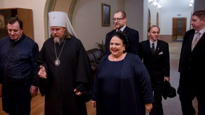 Рязанский митрополит пообщался с Великой Княгиней Марией Романовой