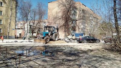 Начался ремонт участка улицы Татарской в Рязани