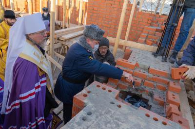Митрополит Марк освятил закладной камень в основание нового храма в Рязани