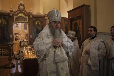 В Архангельском соборе Рязанского кремля прошло архиерейское богослужение