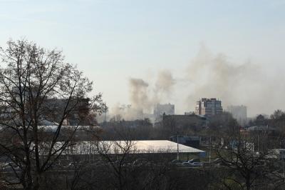 На территории бывшего завода «Сельмаш» случился пожар