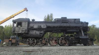 В Сасово водружают паровоз на пьедестал мемориала железнодорожникам