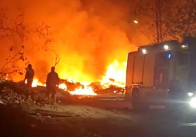 В Рязани произошёл пожар на свалке СНТ «Нефтяник»