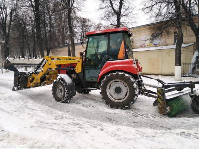 В Рязани ликвидируют последствия снегопада