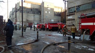 Пожар на территории бывшего завода «Центролит» полностью ликвидирован