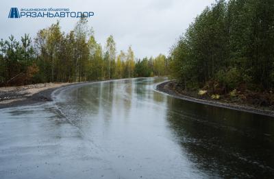 В Рязанском районе завершается ремонт дороги до Деулино