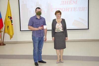 Елена Сорокина поздравила рязанских строителей