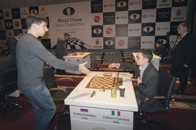 Рязанский шахматист Дмитрий Андрейкин остановил лидера в Баку