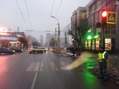 На улице Гагарина автомашина Kia Rio сбила пешехода и скрылась с места ДТП