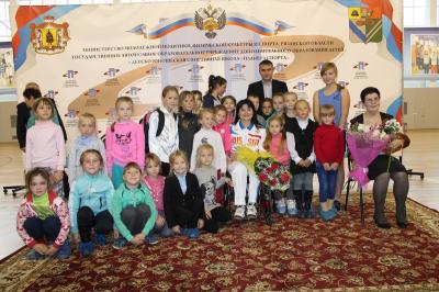 Сасовские школьники зарядились энергией чемпионки