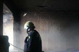 Во время пожара на улице Затинной пострадало несколько человек