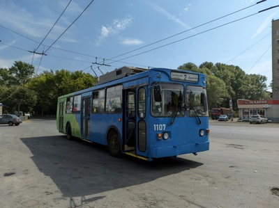 Рязанские активисты покрасили троллейбус