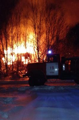 На пожаре в Сасовском районе пострадали люди