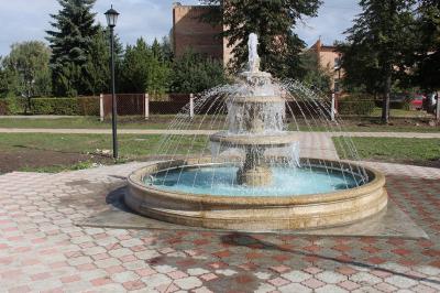 В Сараях заработал фонтан