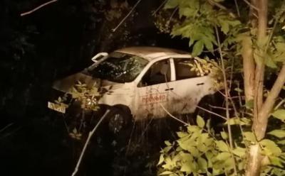 Под Ряжском пьяный водитель на «Ладе Гранте» слетел в кювет