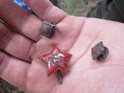Поисковым отрядом из Рязани найдены на территории Смоленской области останки офицера рабоче-крестьянской Красной Армии 