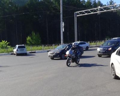 Под Спасском юный байкер въехал на встречке в автомобиль Proton