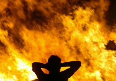 На пожаре в Михайловском районе пострадал человек