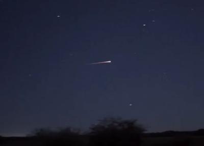 Над Рязанской областью сняли метеора-грейзера